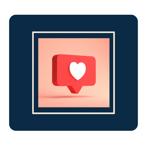 Social media heart icon