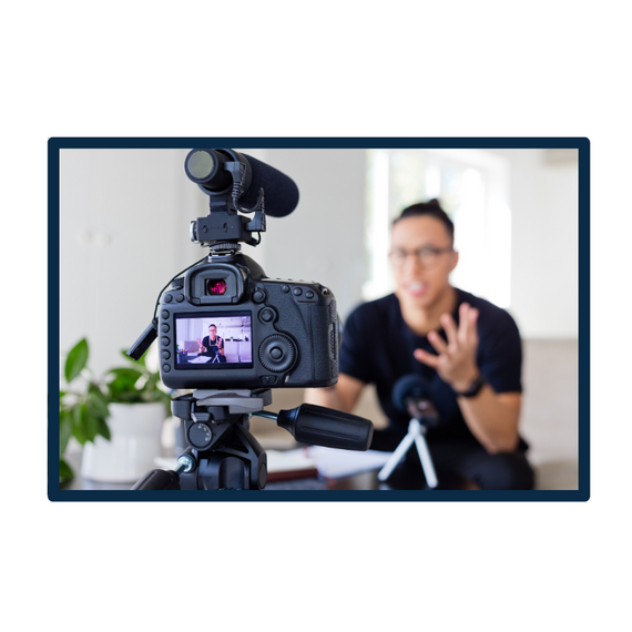 Man storytelling through video